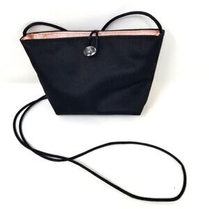 Victoria's Secret Mini Black String Shoulder Bag Lightweight Easy to Carry Bag‎